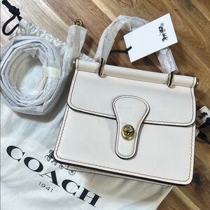 Coach Cream Leather Women's Bag Willi 18